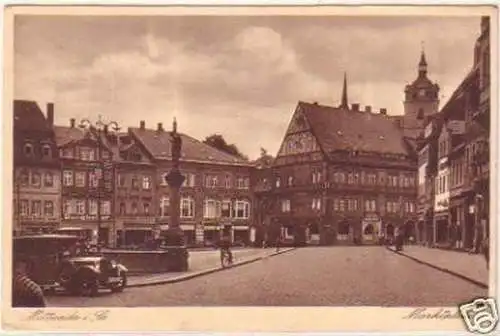 20674 Ak Mittweida in Sachsen Marktplatz um 1925