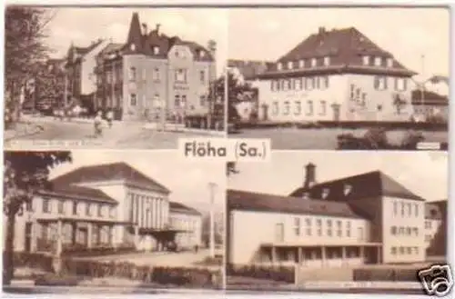 20751 Mehrbild Ak Flöha Bahnhof, Post usw. 1968