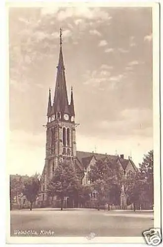 19017 Ak Weinböhla Kirche um 1930