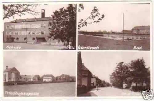 18819 Mehrbild Ak Neukieritzsch Schule usw. um 1960