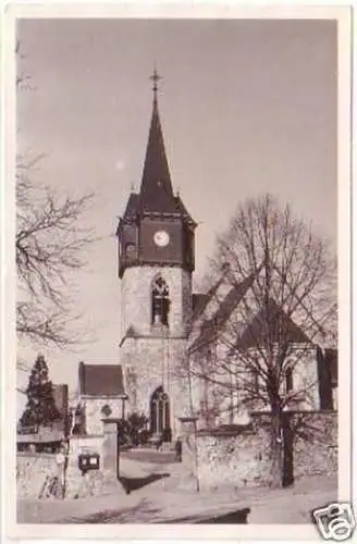 19695 Foto-Ak Kirche Kohren-Sahlis Glockenaufzug 1956