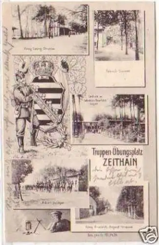 19747 Mehrbild Ak Truppenübungsplatz Zeithain 1906