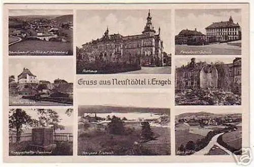 16559 Mehrbild Ak Gruß aus Neustädtel im Erzgeb.um 1940