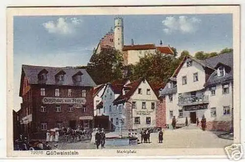 16822 Ak Gößweinstein Marktplatz Gasthaus zur Rose 1926