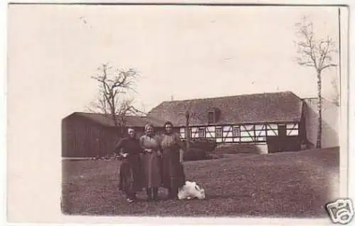 17151 Foto Ak Neudörfchen Bauernhof 1919