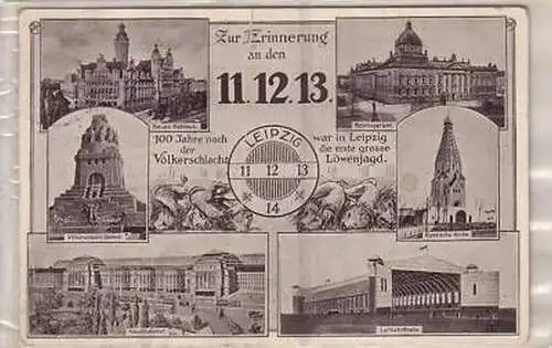 14/14 Mehrbild Ak Leipzig zur Erinnerung a.d. 11.12.13