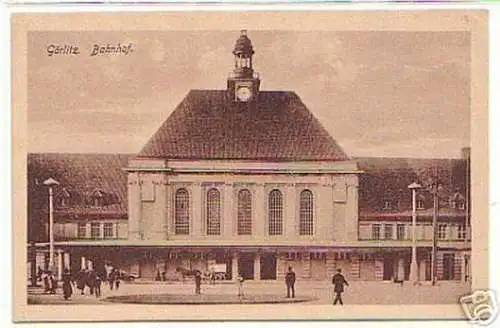 15007 Ak Görlitz Bahnhof um 1930