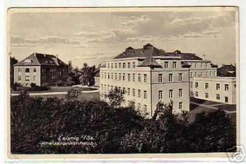 13128 Ak Leisnig in Sachsen Kreiskrankenhaus 1937