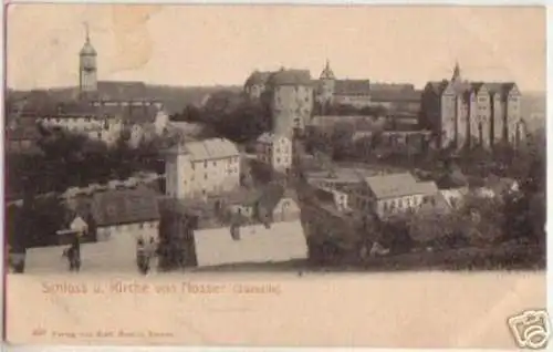 13363 Ak Nossen Schloss und Kirche 1910