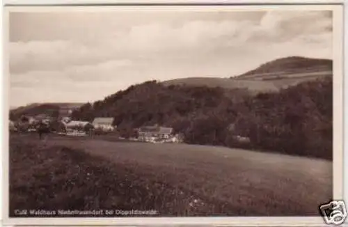 12575 Ak Niederfrauendorf bei Dippoldiswalde Café 1930