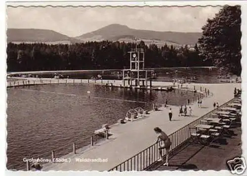 11709 Ak Großschönau (Sachs.) Waldstrandbad 1954