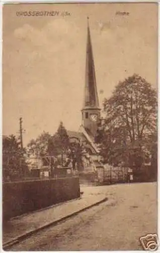 11064 Ak Großbothen in Sachsen Kirche um 1930