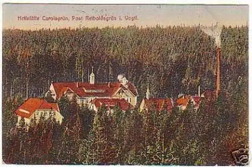 11097 Ak Heilstätte Carolagrün im Vogtland 1923