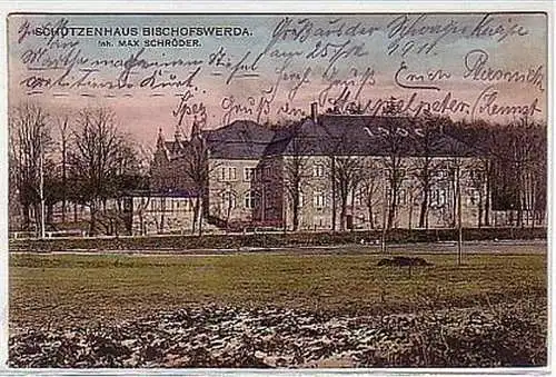 09912 Ak Schützenhaus Bischofswerda 1911