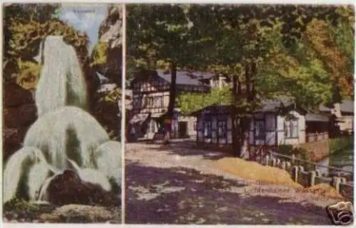 10845 Ak Gasthaus zum Lichtenhainer Wasserfall um 1920