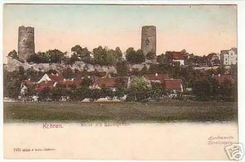 07926 Ak Kohren Ruine mit Baumgarten um 1900