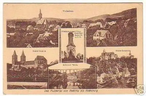 08015 Ak das Muldental von Rochlitz bis Rochsburg 1930