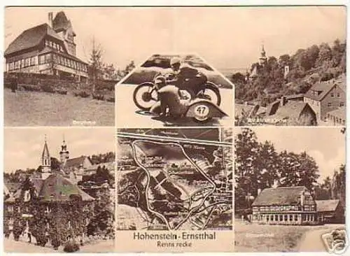 06843 Mehrbild Ak Hohenstein Ernstthal Rennstrecke 1960