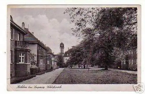 06743 Ak Böhlen bei Leipzig Schloßpark um 1940