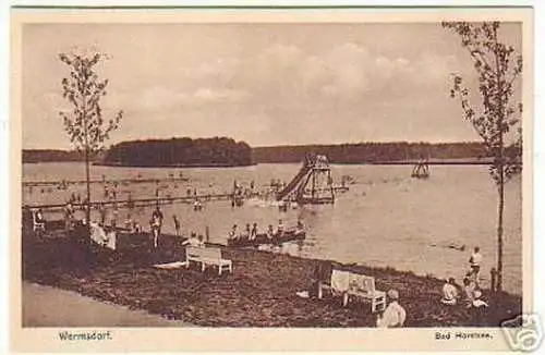 07118 Ak Wermsdorf Schwimmbad Horstsee 1929