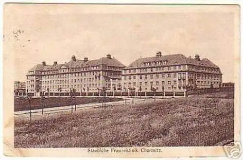 07256 Ak Staatliche Frauenklinik Chemnitz 1923