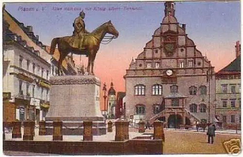 07359 Ak Plauen i.V. Altes Rathaus 1924