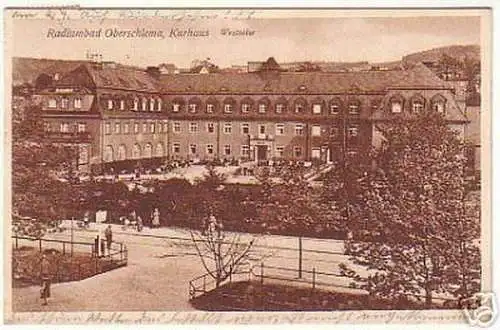 04086 Ak Radiumbad Oberschlema Kurhaus Westseite 1930