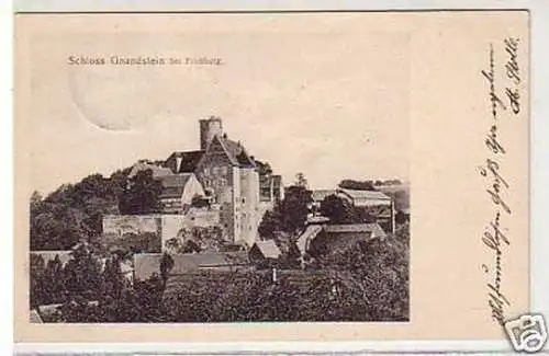 05113 Ak Schloß Gnandstein bei Frohburg 1909