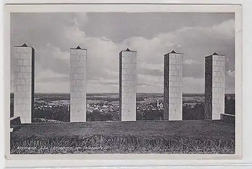 03109 Ak Kamenz in Sachsen Ehrenmal am Thingplatz um 1940