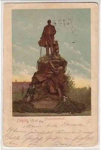 19/4 Ak Leipzig Bismarckdenkmal 1900