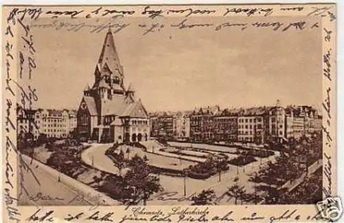 29063 Ak Chemnitz Lutherkirche 1928