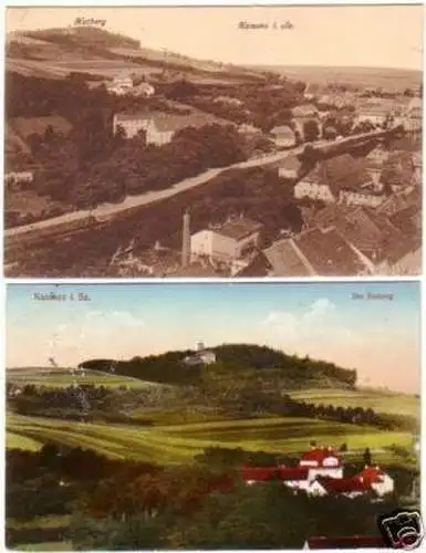 17196/2 Ak Kamenz in Sachsen der Hutberg um 1928