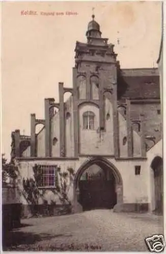 28168 Ak Colditz Eingang zum Schloss 1908