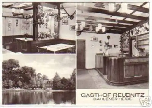 12144 Mehrbild Ak Dahlener Heide Gasthof Reudnitz 1979