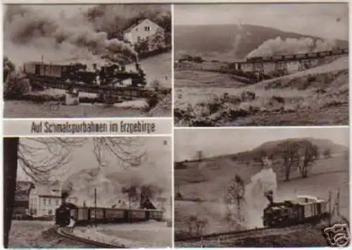 12169 Mehrbild Ak Auf Schmalspurbahnen im Erzgebirge