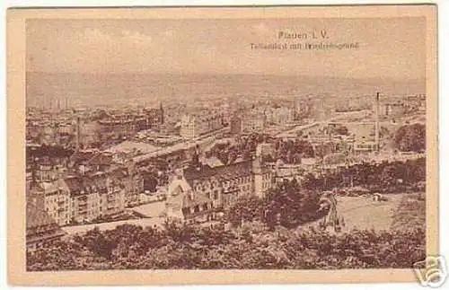 07101 Ak Plauen Teilansicht mit Friedrichsgrund um 1930