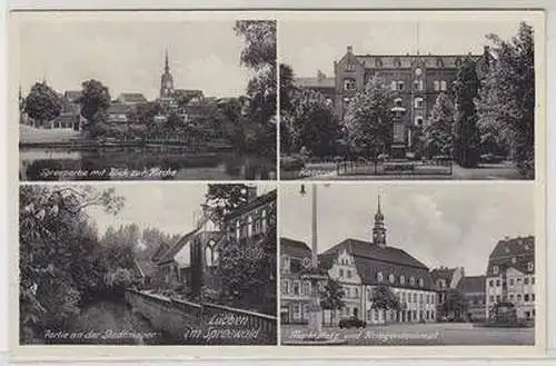 52667 Mehrbild Ak Lübben im Spreewald um 1940