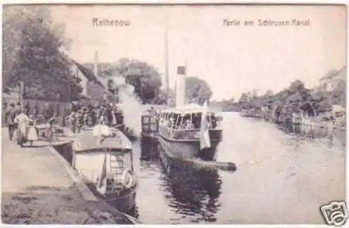 24137 Ak Rathenow Partie am Schleusen-Kanal 1921