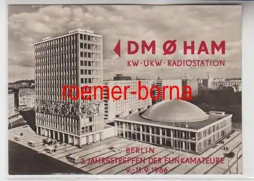 72773 Ak als QSL Karte Berlin 3. Jahrestreffen der Funkamateure 1966