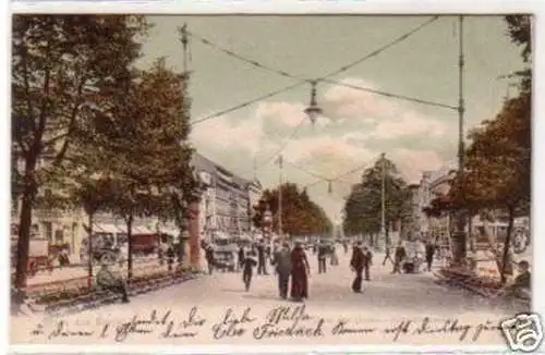 34049 Ak Gruss aus Berlin Unter den Linden 1904