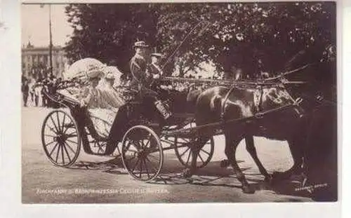 46879 Foto Ak Berlin Kirchfahrt der Kronprinzessin 1905