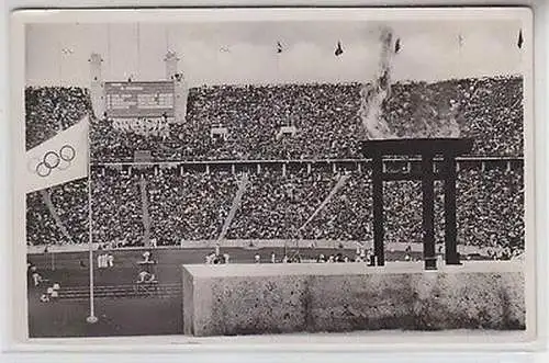 66222 Ak Berlin Olympische Spiele 1936 Olympisches Feuer im Stadion