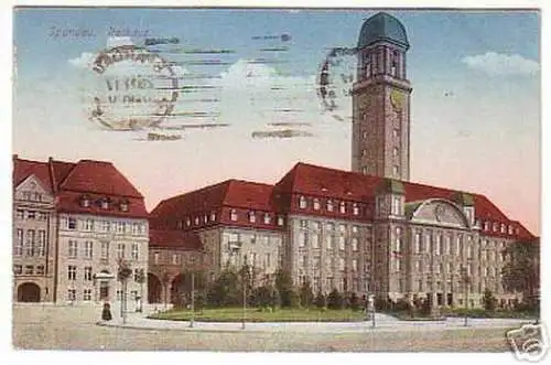 11253 Ak Spandau Rathaus 1917