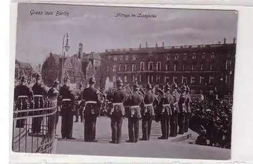 31128 Ak Gruß aus Berlin Mittags im Lustgarten 1906
