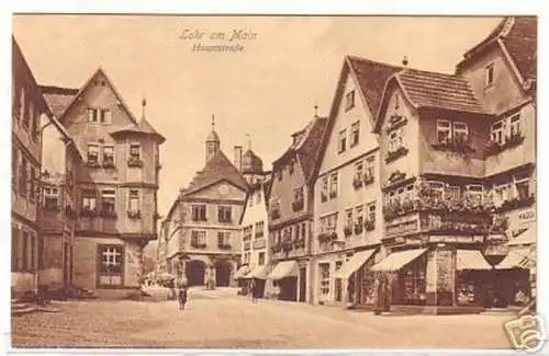 11473 Ak Lohr am Main Hauptstrasse um 1920