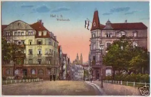 00994 Ak Hof in Bayern Wörthstrasse 1916