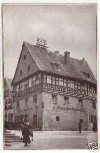 03930 Ak Kronach Gasthaus "Scharfes Eck" um 1930