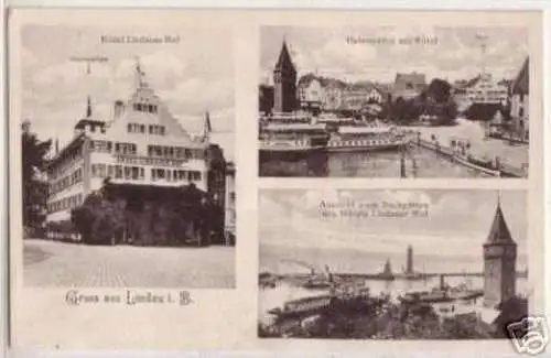 08969 Ak Lindau im B. Hotel Lindauer Hof um 1920