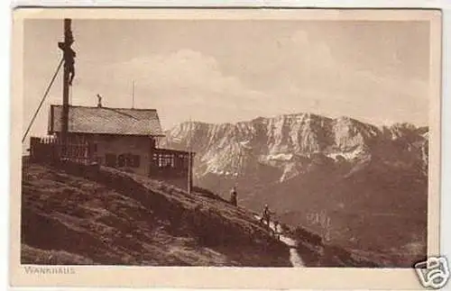 25176 Ak Wankhaus bei Partenkirchen mit Wetterstein1914