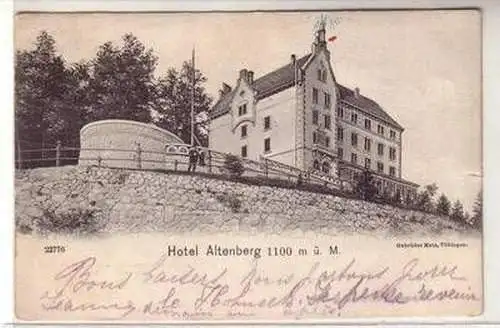 29305 Ak Hotel Altenberg 1100 m über dem Meer 1903